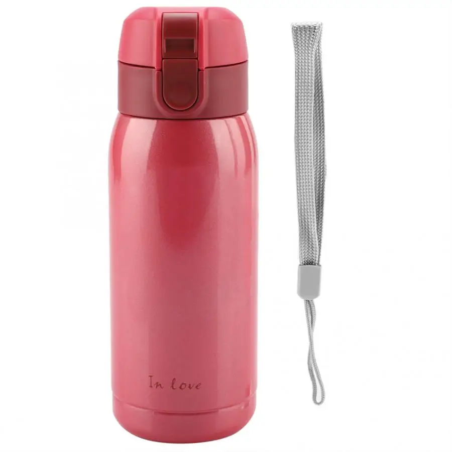 200ML 400ML Stainless Steel Vacuum Cup Mug Bottle Portable Vacuum Tea Coffee Water Bottle School Home Office Travel Mug - Цвет: Red 400ml