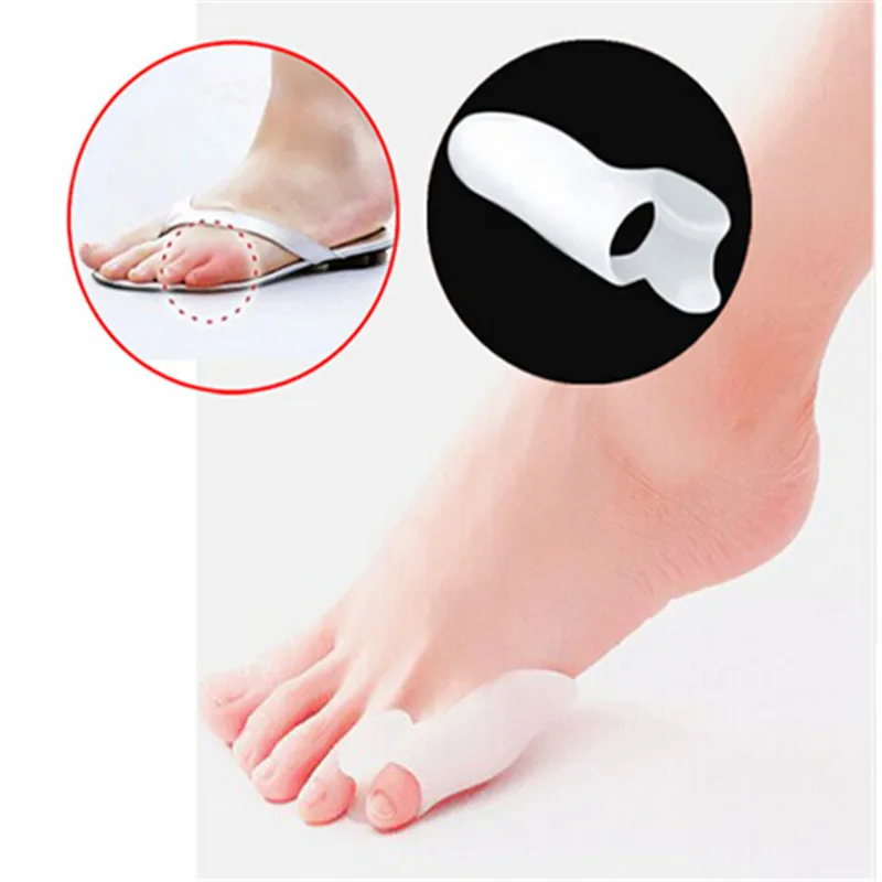 

New 1Pair Silicone last toe shield Sleeve Pad Cushion Last Toe Separator Stretchers High Quality
