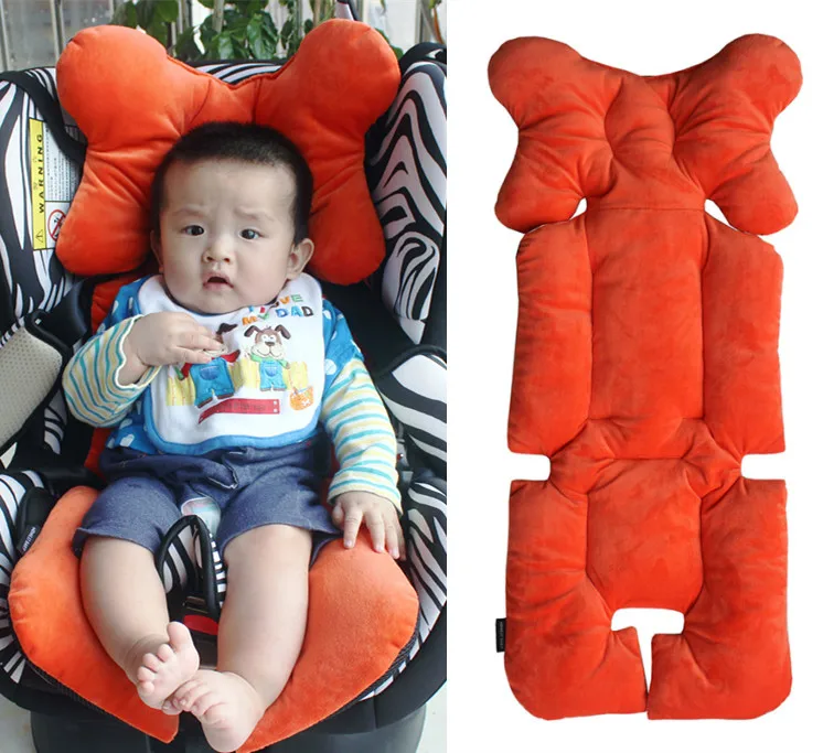 Newborn Baby Car Seat Stroller Cushion Pad Liner Soft Mat Body & Head Support UK