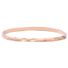 Золотые Простые Модные Элегантные Стразы Прямая поставка из нержавеющей стали простой браслет очаровательный Кристал браслет женские свадебные украшения