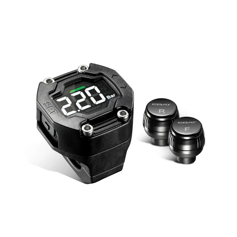 

Newest DIY TP-90 TPMS Motorcycle Tire Pressure Wireless Monitor System Waterproof External Sensor Psi Bar Lcd Display