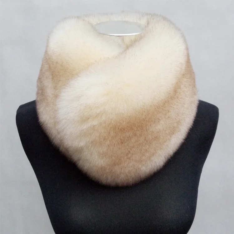 

new winter faux fox fur collar fox fur ring neck warmer multi color fur ring