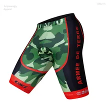 UCI команды Камуфляж Велоспорт нагрудник шорты Ropa Ciclismo Лето шорты для велосипедистов MTB Coolmax 9D Велоспорт гелиевая Подушка нагрудник шорты Ciclismo