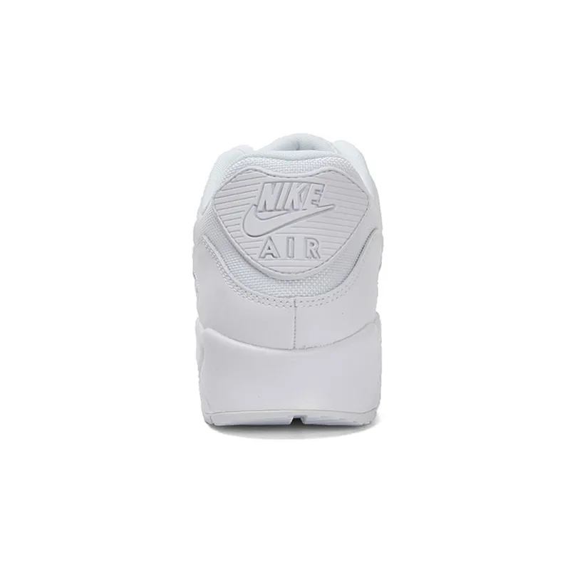 Original New Arrival Authentic Nike AIR MAX 90 ESSENTIAL Men's Breathable Running Shoes Sport Outdoor Sneakers White 537384-111