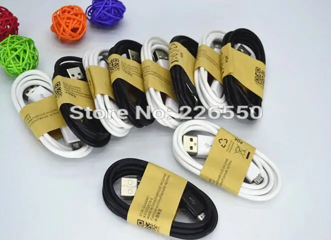 5000 шт. 3FT Micro 5pin USB кабель для Samsung Galaxy S4 i9500 S3 I9300 I9100 i9220 Note2 N7100 кабель для синхронизации данных и зарядки наборы аксессуаров для телефонов