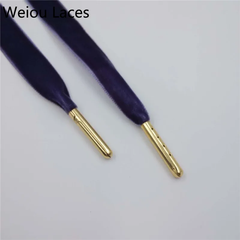 New Arrival Weiou 1.27cm Width Metal Tips Flat Single Side Velvet Shoelaces Shoe Laces For Sneaker Sport Shoes Drop Shipping New Arrival Weiou 1.27cm Width Metal Tips Flat Single Side Velvet Shoelaces Shoe Laces For Sneaker Sport Shoes Drop Shipping