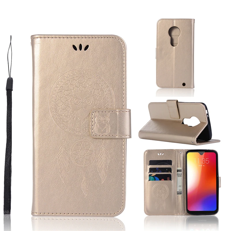 sFor Cover Motorola MOTO G7 Case Dreamcatcher Leather Flip Case for