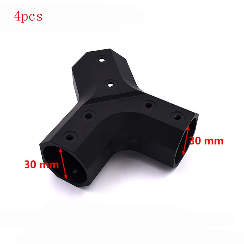 

4PCS Aluminium Alloy 35mm to 30mm Y Shape Joint Tee Joint Tube Connector for RC Quadcopter Multicopter Drone Spare Parts