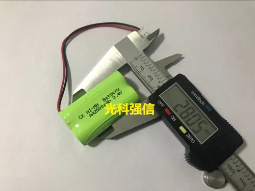 2,4 V AA 2500 MAh никель-металл-гидридный аккумулятор 2,54 штекер