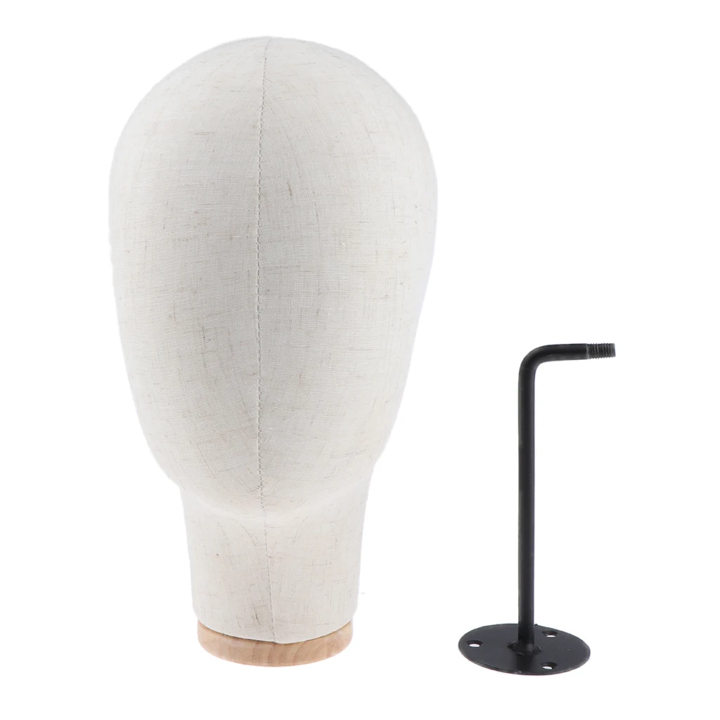 Wall Mounted Mannequin Head for Wigs Hat Caps Display Stand Detachable