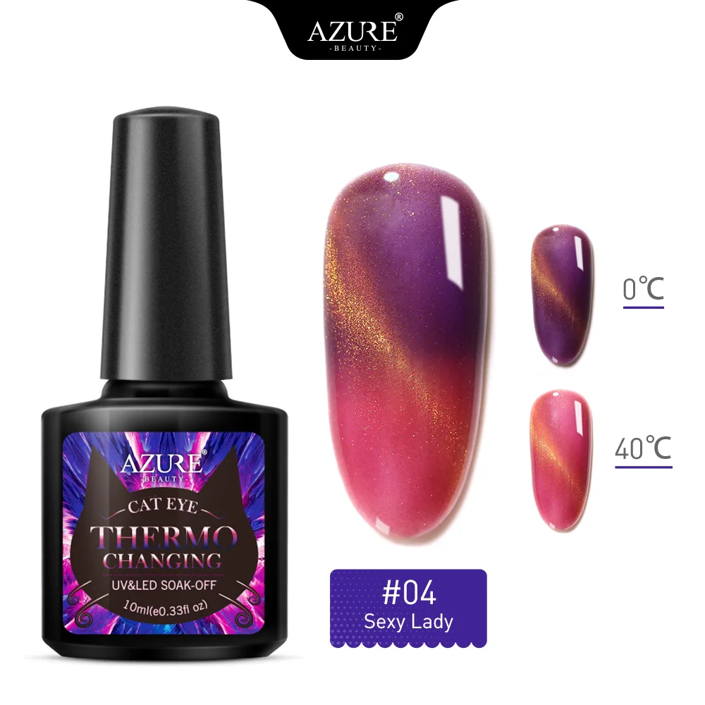 Azure Beauty Хамелеон для использования с магнитом светодиодный Гель лак кошачьи