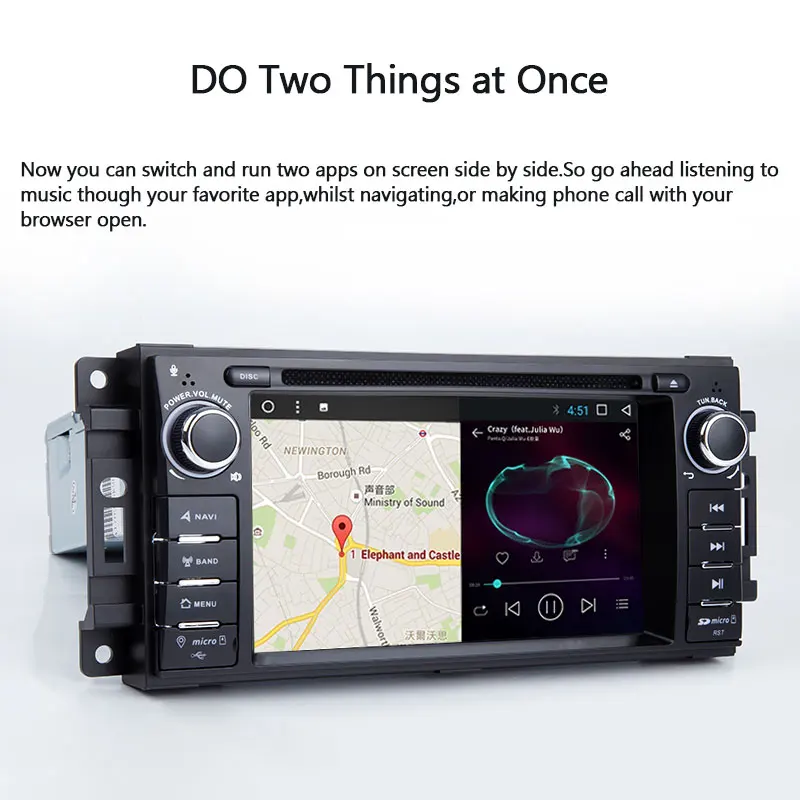 Excellent 2 Din Car DVD Multimedia Player For Jeep Grand Cherokee Chrysler 300C Dodge Ram Compass Patriot Sebring GPS Navigation AutoRadio 3