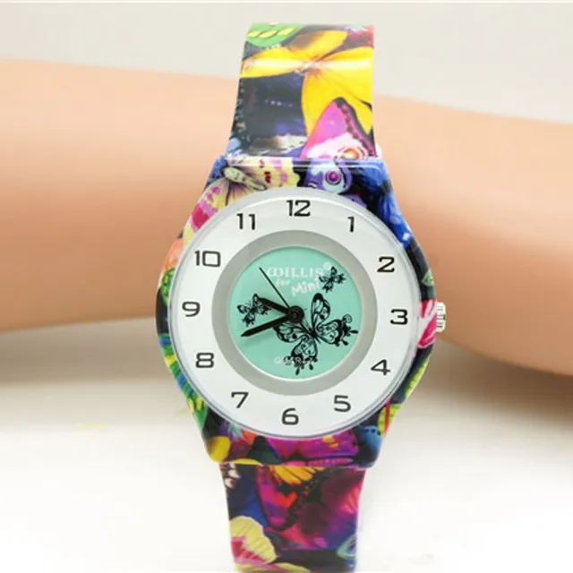 New Fashion child Waterproof butterfly Design Analog lady women Wrist Watch Chil New Fashion child Waterproof butterfly Design Analog lady women Wrist Watch Chil