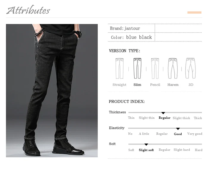 Jantour бренд 2019 Новые поступления джинсы для женщин для мужчин качество повседневное Мужской Джинсовые штаны Классический прямой крой темно