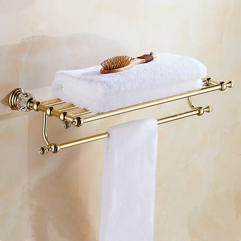 

Three kinds of color zinc alloy bathroom crystal towel rack, bathroom decoration luxury towel rack bathroom accessories