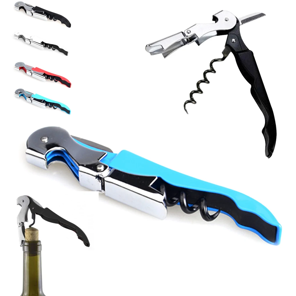 Multi Function Wine Bottle Cap Opener Corkscrew Stainless Steel Metal