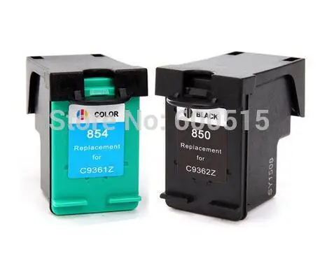 

2pcs Compatible ink cartridge HP850 HP854 for DJ5438/PS2578/7838/PSC1508/Deskjet4168 5438,Officejet6310 6318,Photosmart7838