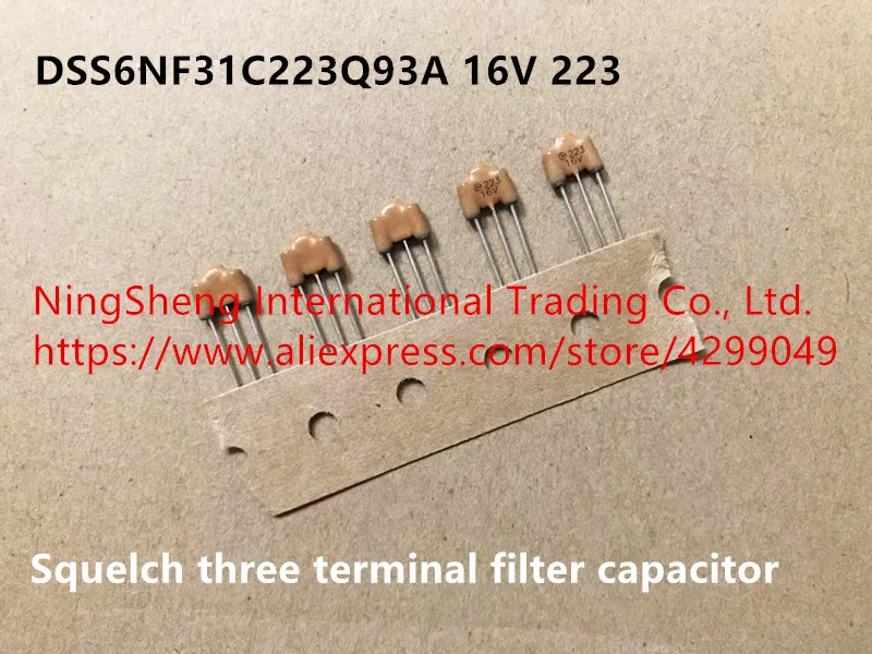 

Original new 100% Japan import DSS6NF31C223Q93A 16V 223 squelch three terminal filter capacitor (Inductor)