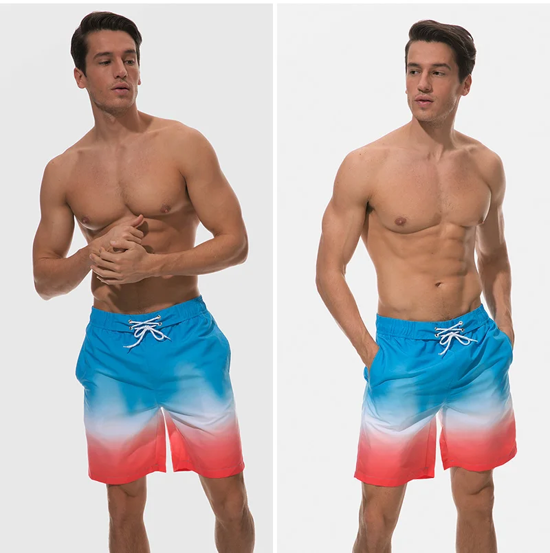 Impressão Shorts Da Praia Dos Homens Calções