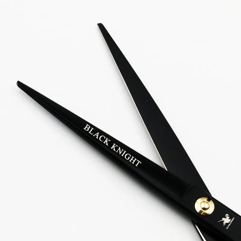 Tesoura de Corte + Tesoura de Desbaste Cavaleiro Preto Profissional Cabeleireiro Tesoura Anel Rotativo 6 Polegada 2 Peças Conjunto 5 Cavaleiro preto profissional cabeleireiro tesoura anel rotativo