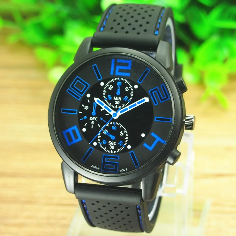 

Hot Sale New Men'S Sports Quartz Watches Wholesale Mens Business Watch Top Brand Luxury Silicone Wristwatches