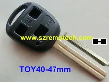 RMLKS New 2 Buttons Remote Key Cover Replacement Car Key Shell Fob Case Fit For Lexus RX300 TOY40-47mm Blade