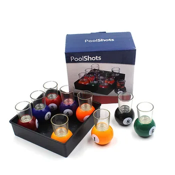 

Snooker Whisky Wine Beer Cup billiards shape mug 9pcs