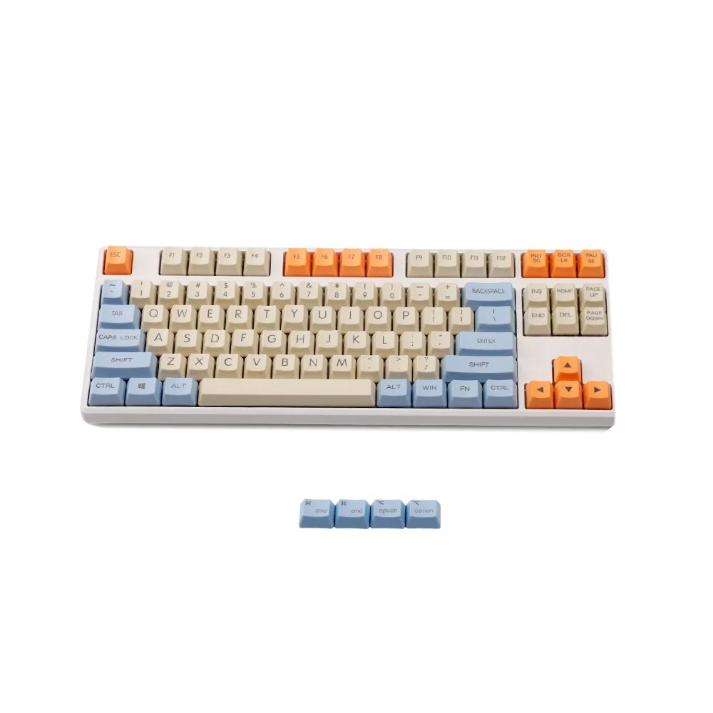 YMDK Godspeed Топ Печать толстые PBT Mac ключи OEM профиль колпачки подходят для стандартных ANSI 61 TKL 108 MX механическая клавиатура