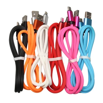 

USB Data Cable For iPhone XS X 8 7 6 Charging Charger 1m Micro Usb Cables for Android usb Type C Mobile Phone cables100pcs