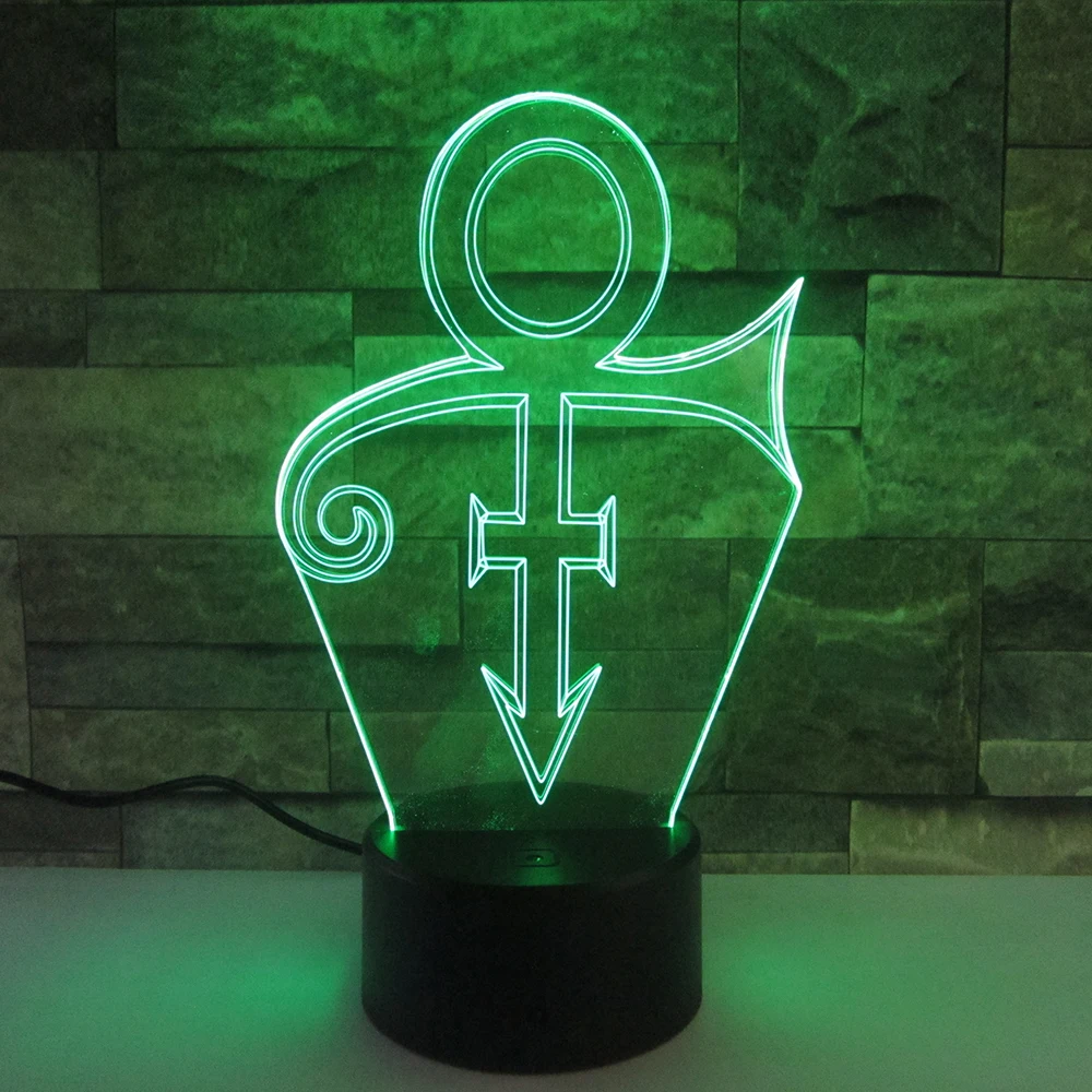  Prince Model 3D Night Light Amazing LED 3d Illusion Decorations Desk Lamp Colorful Chaning Indoor L