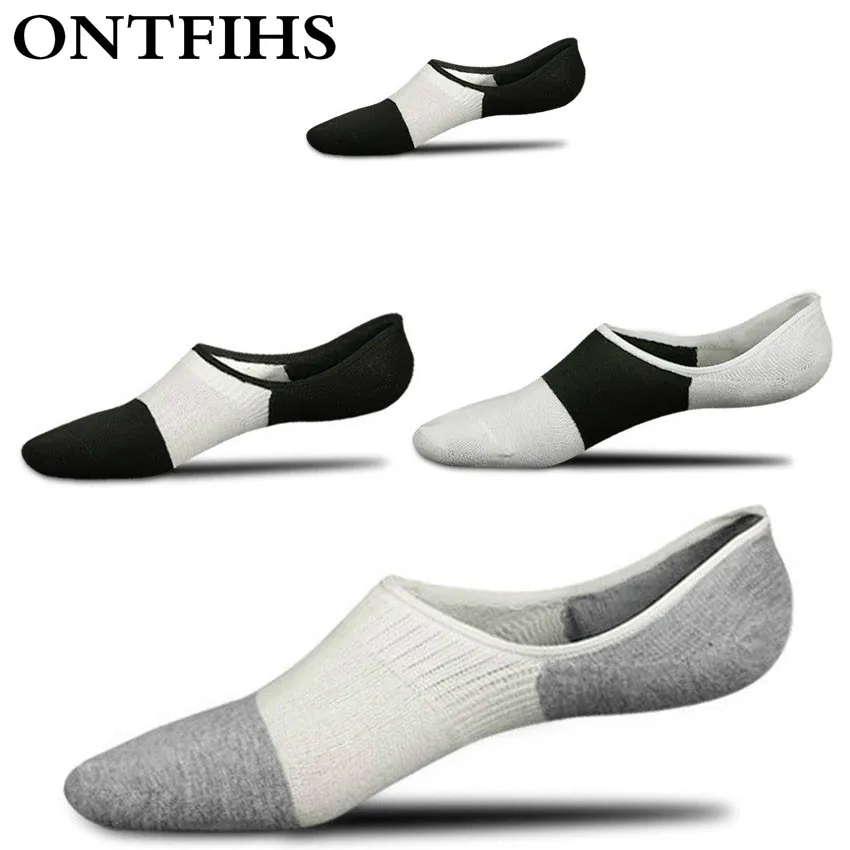2 pairs /lot ONTFIHS Liner Low Cut Socks Men Cotton Socks Fashion Low