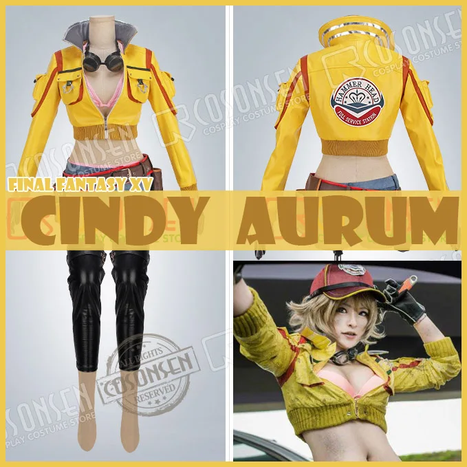 [Настроить] игра Final Fantasy XV фигурка Cindy Aurum Machinist Униформа полный комплект сексуальный Хэллоуин Косплей Костюм для женщин новый