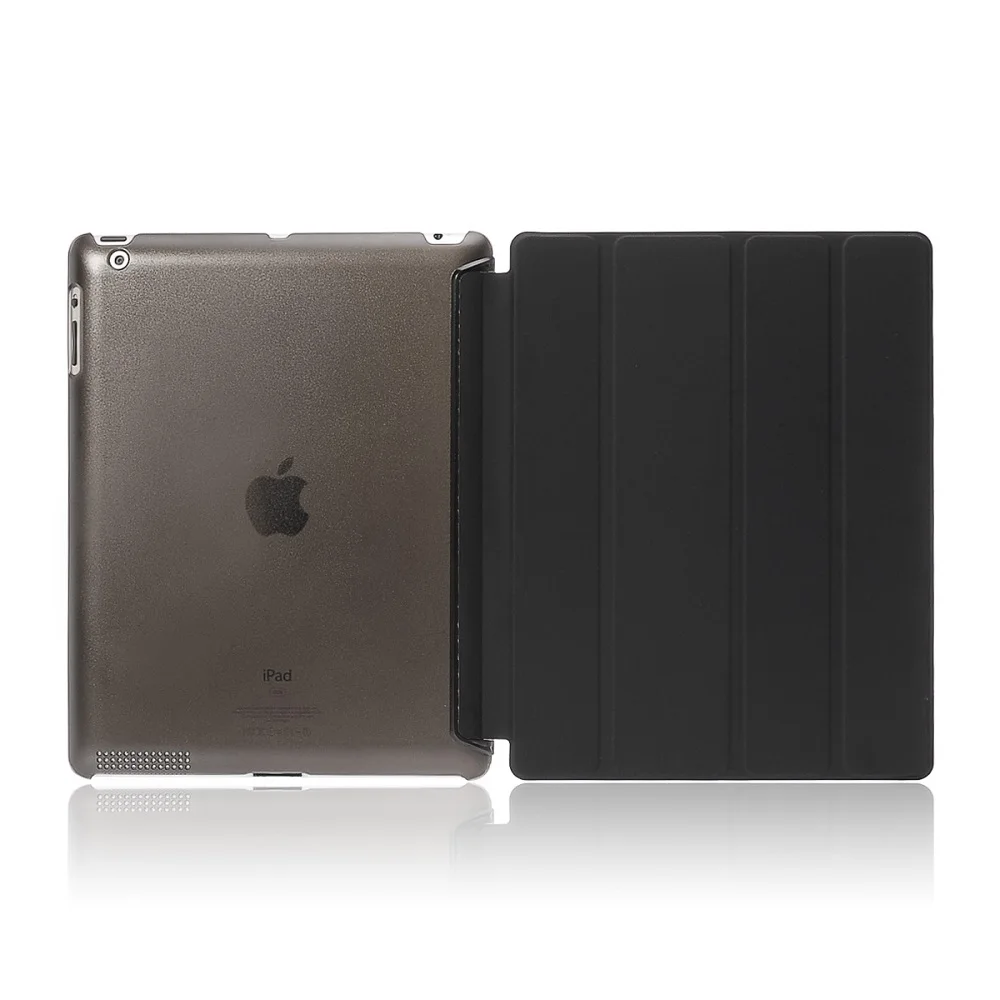9," Ультратонкий Тонкий чехол для планшета для iPad Air 2 Air2 чехол откидной магнитный складной ПВХ A1566 A1567 Чехол для iPad Air 2 умный чехол - Цвет: Black