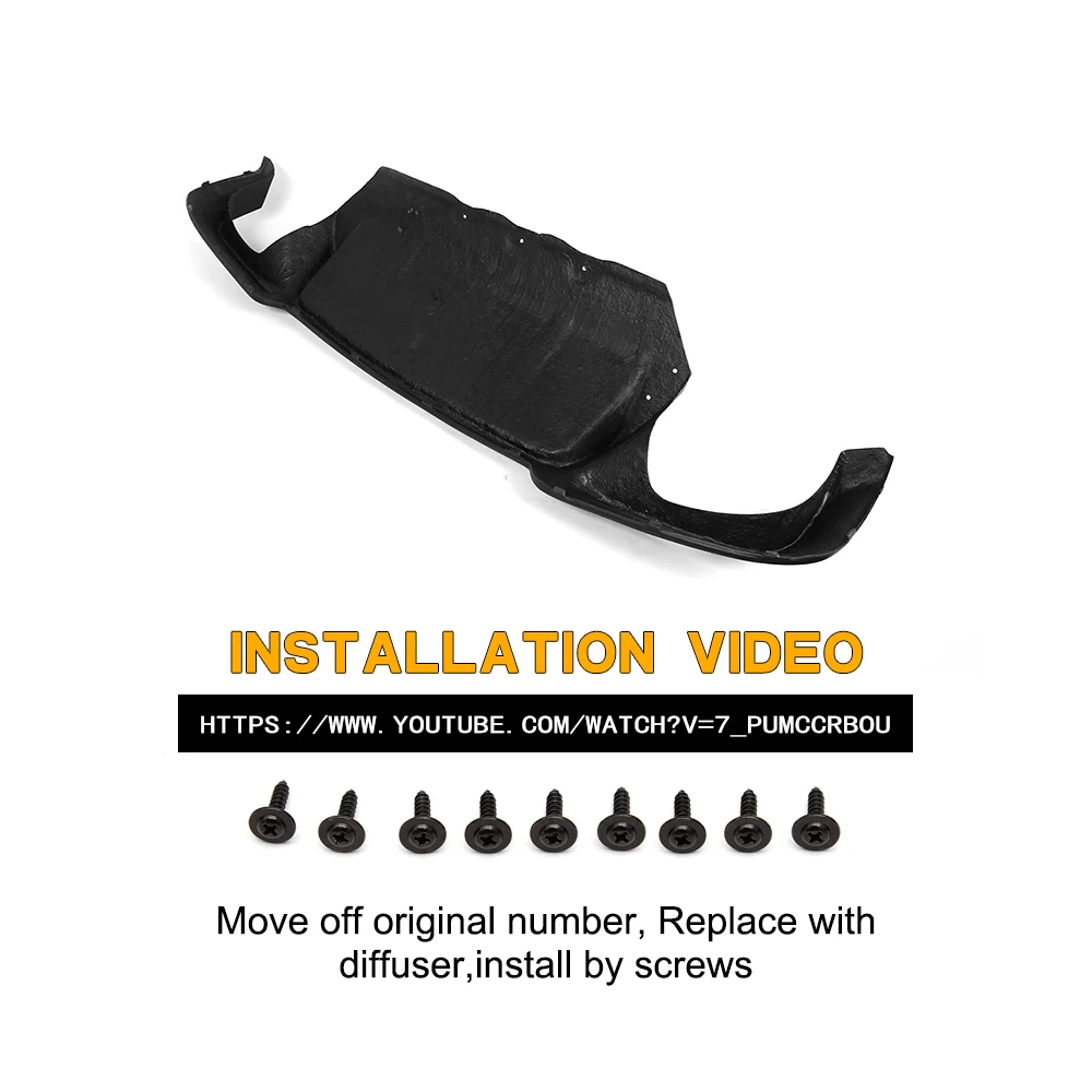 Для 5 серии Прямой задний бампер из углеродного волокна спойлер диффузор для BMW F10 M5 Sedan 2012- Черный FRP