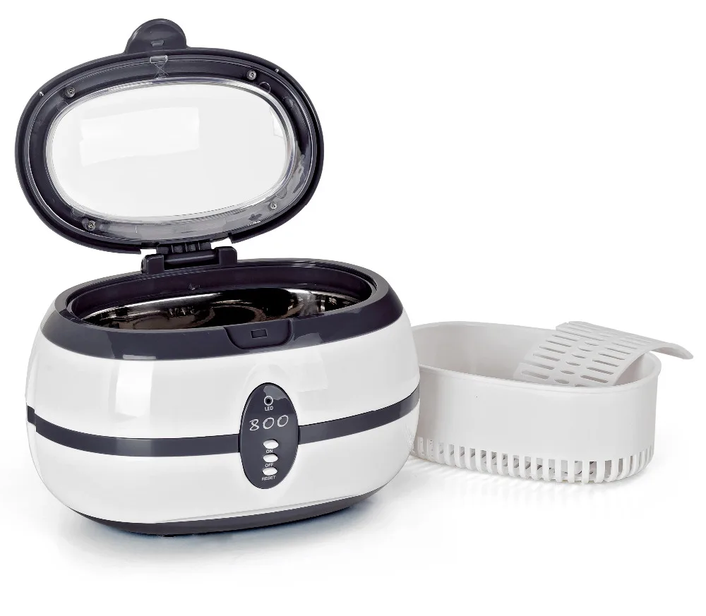 GTSONIC VGT-800 Ultrasonic Cleaner 600ml for jewelry watch Dentures Household Ultrasonic Baths markup brush cleaner