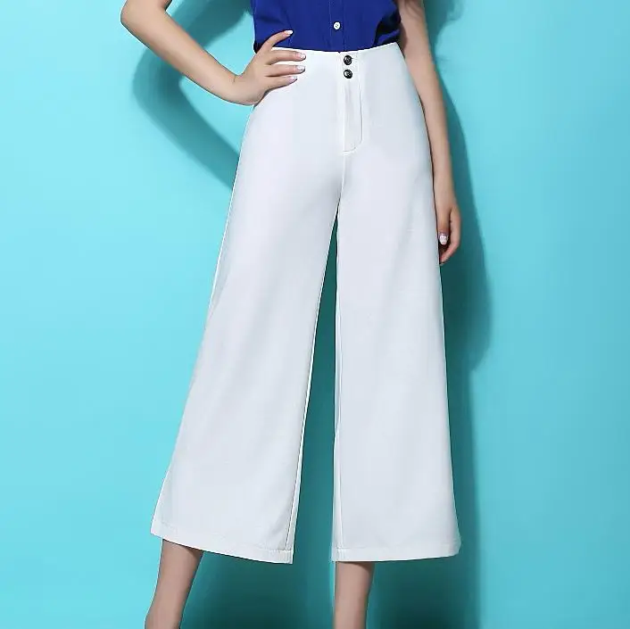 

2018 Fashion women wide leg pants plus size 6XL pants OL casual trousers