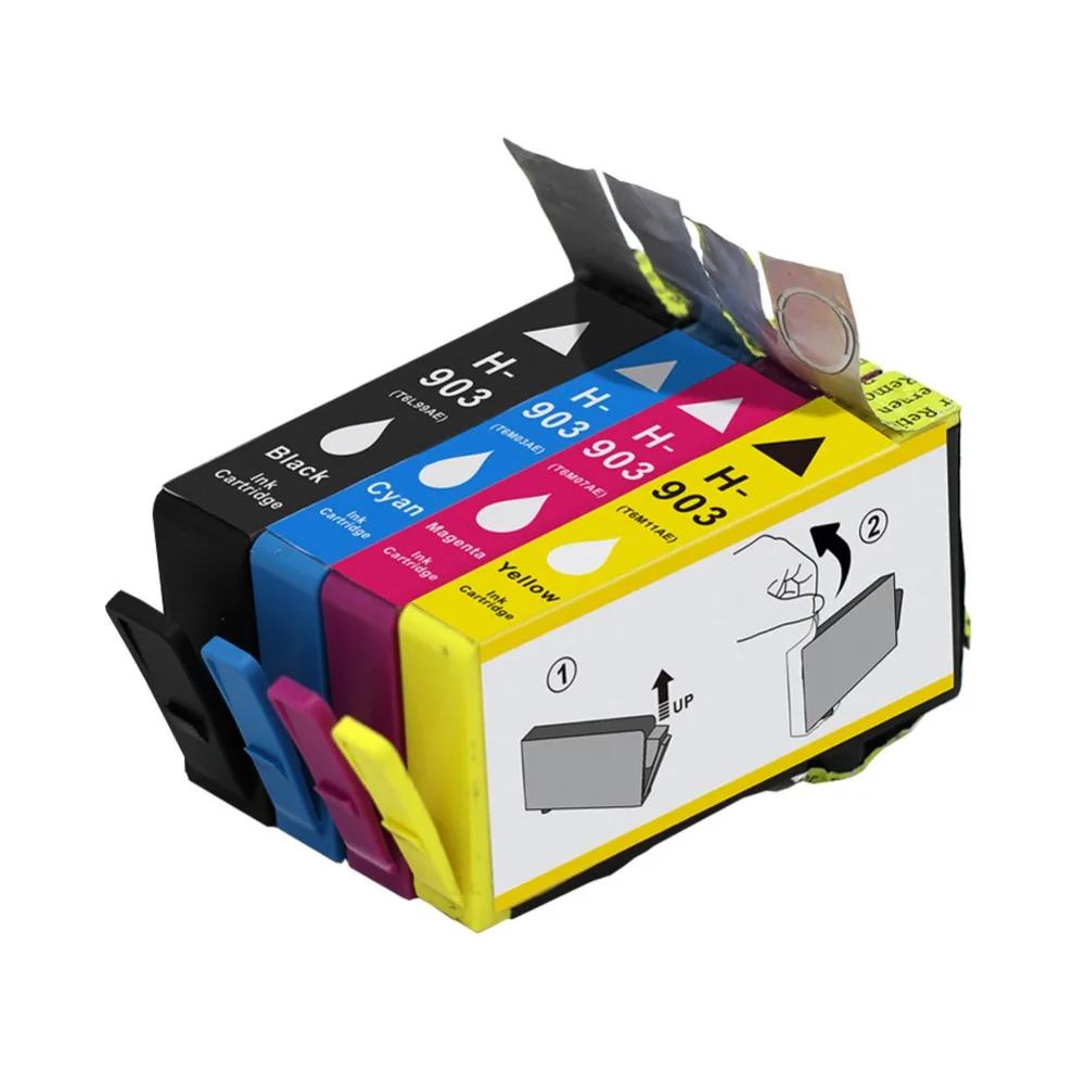 Чернильный картридж YI LE CAI 4PK 903XL для HP 903 OfficeJet 6950 6960 6970 6975 E211 hp | Компьютеры и офис