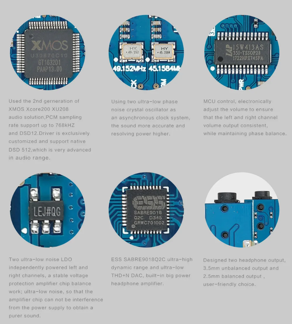 SMSL IQ USB DAC и усилитель для наушников DSD512 ESS E9018Q2C XMOS Xcore200XU208 32 бит/768 кГц HI-RES OLED дисплей регулятор громкости