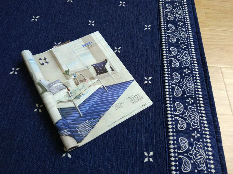 Japanese Floor Carpet Area Rug Large 2 Size185/240cm Futon Mat Portable Tatami Pad Fashion Blue Carpet Living Room Rug Mattress