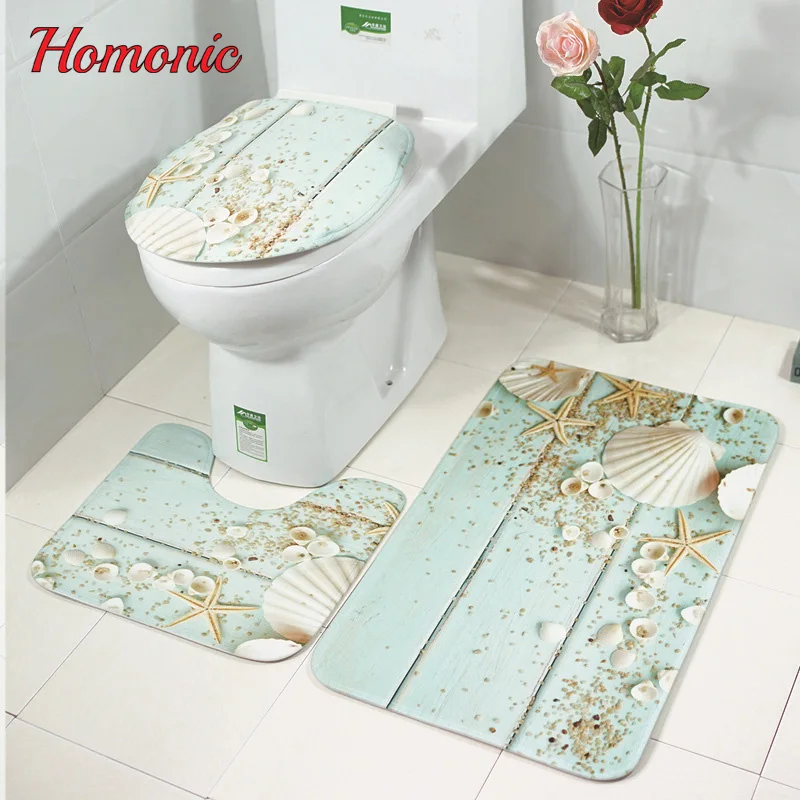 

3 pcs Bath Mats Anti Slip Bathroom Mat Set Coral Fleece Floor Bath Mats Washable Bathroom Toilet Rugs Doormat Welcome mat Rugs30