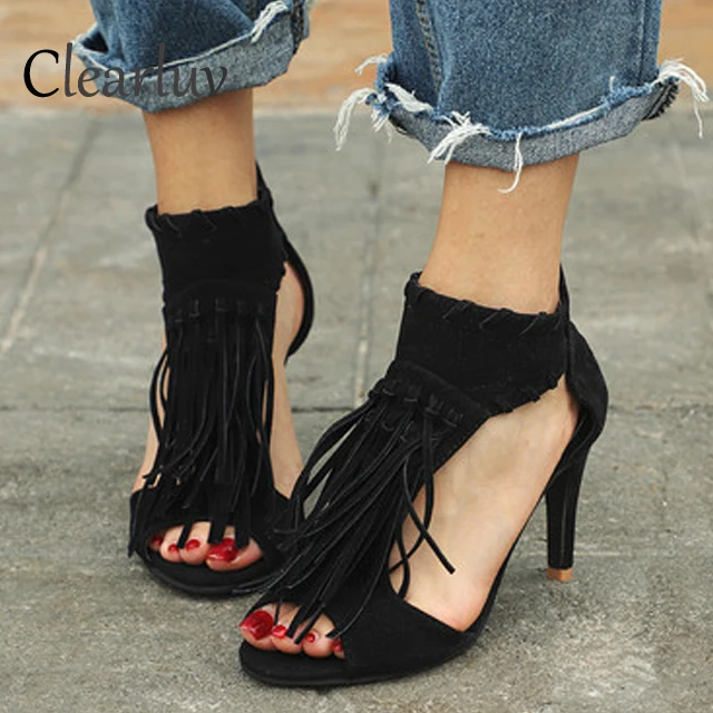 Fashion 2019 summer tailored suede tassels shallow mouth shoes ladies high heels high heels party streetwear size 35-43 C0756
Fashion 2019 summer tailored suede tassels shallow mouth shoes ladies high heels high heels party streetwear size 35-43 C0756
