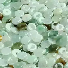 50 шт. Китайский Природный Класс Цвет Jade(жадеит) бисера Лаки Круг Свободные бисера