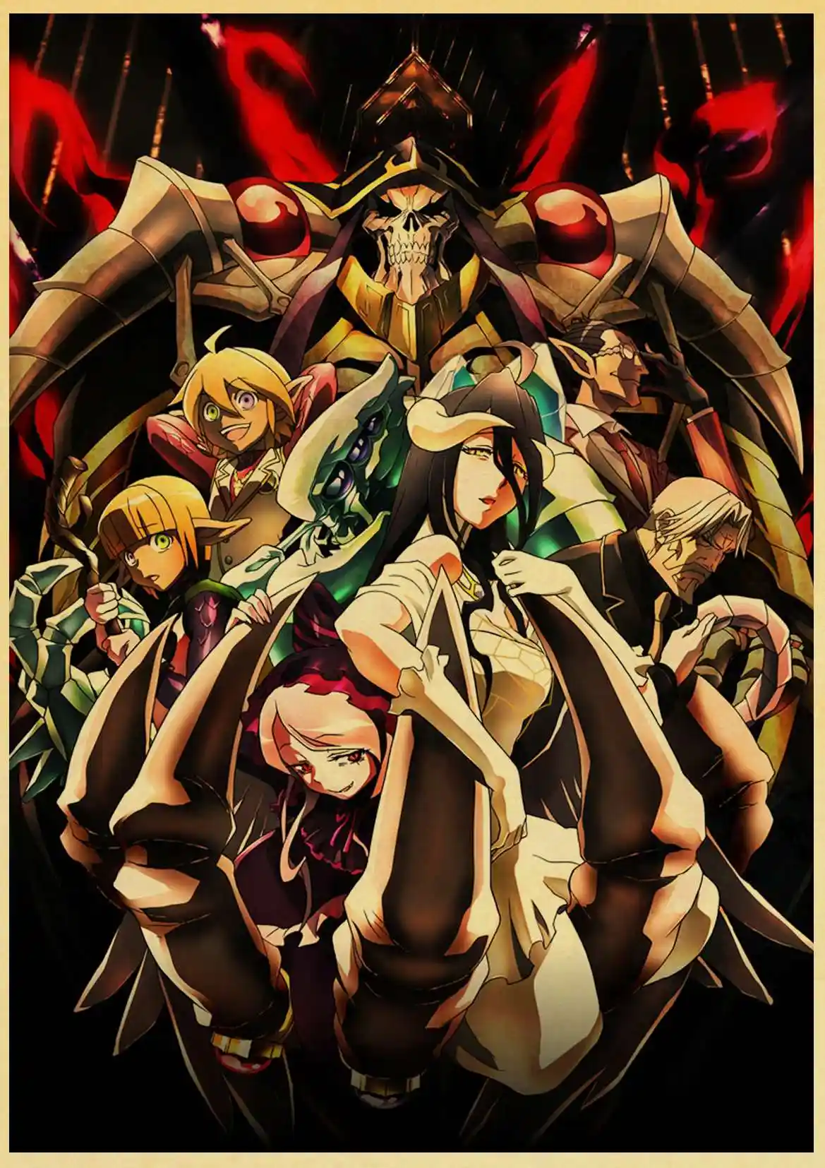Download Overlord Anime Wall Scroll Poster Home Decor Cosplay Retro Poster For iPhone Free Get Wallpaper Overlord Anime Wall Scroll Poster Home Decor Cosplay Retro Poster Desktop Wallpaper