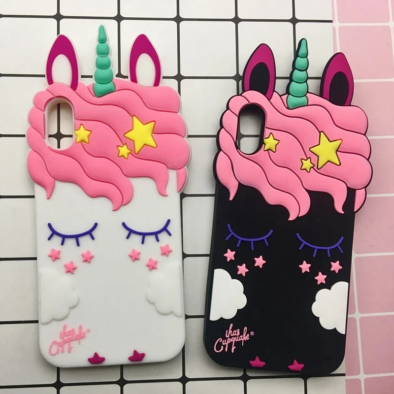 3D Cute Cat Unicorn Dog Rubber Case For iPhone 7 6 6S Plus 5s SE Soft Silicone Cartoon Cover Back For iPhone 8 7 6S 5S X Capa (30)