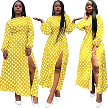 Cheap GuyuEra New New African woman dashiki wave dress high slit long skirt Europe and America Cheap GuyuEra New New African woman dashiki wave dress high slit long skirt Europe and America