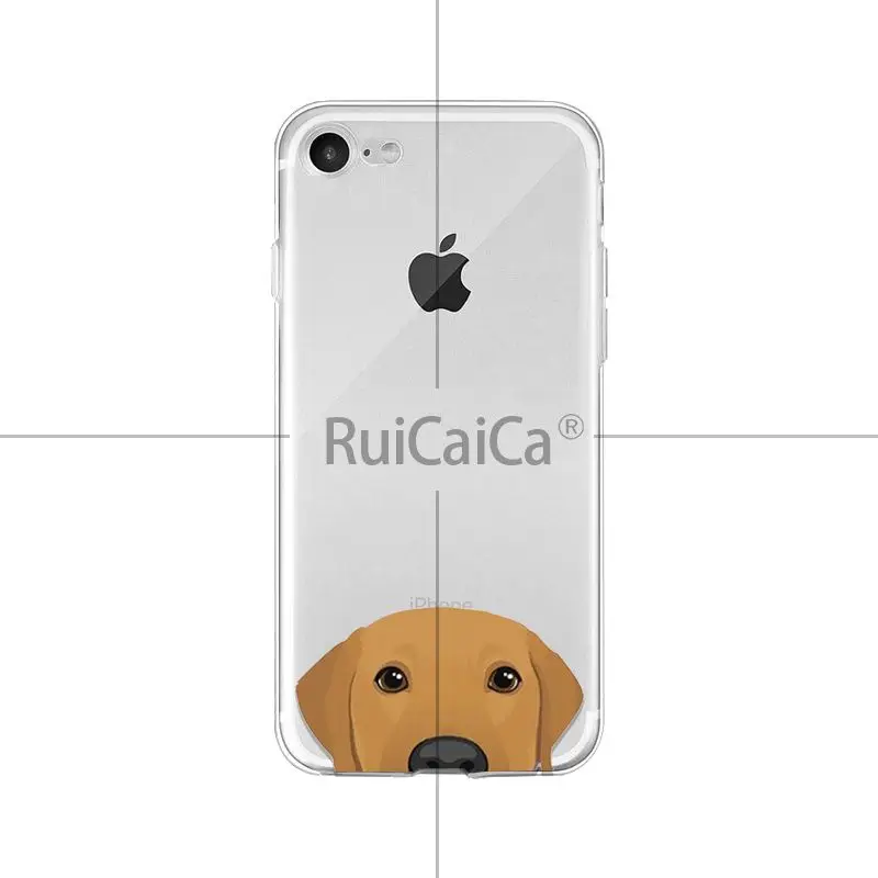 Ruicaica милый и забавный мягкий чехол для телефона с головой собаки кошки для Apple iPhone 8 7 6 6S Plus X XS MAX 5 5S SE XR мобильных телефонов - Цвет: A8