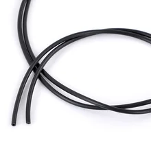 DoreenBeads резиновый шнур черный полый 2,5 мм, отверстие: 1 мм, 10 м Длина(B22223