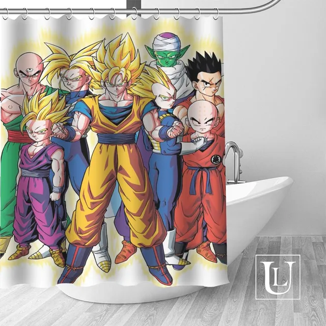 Buy Custom Dragon Ball Bath Curtain Fabric Modern