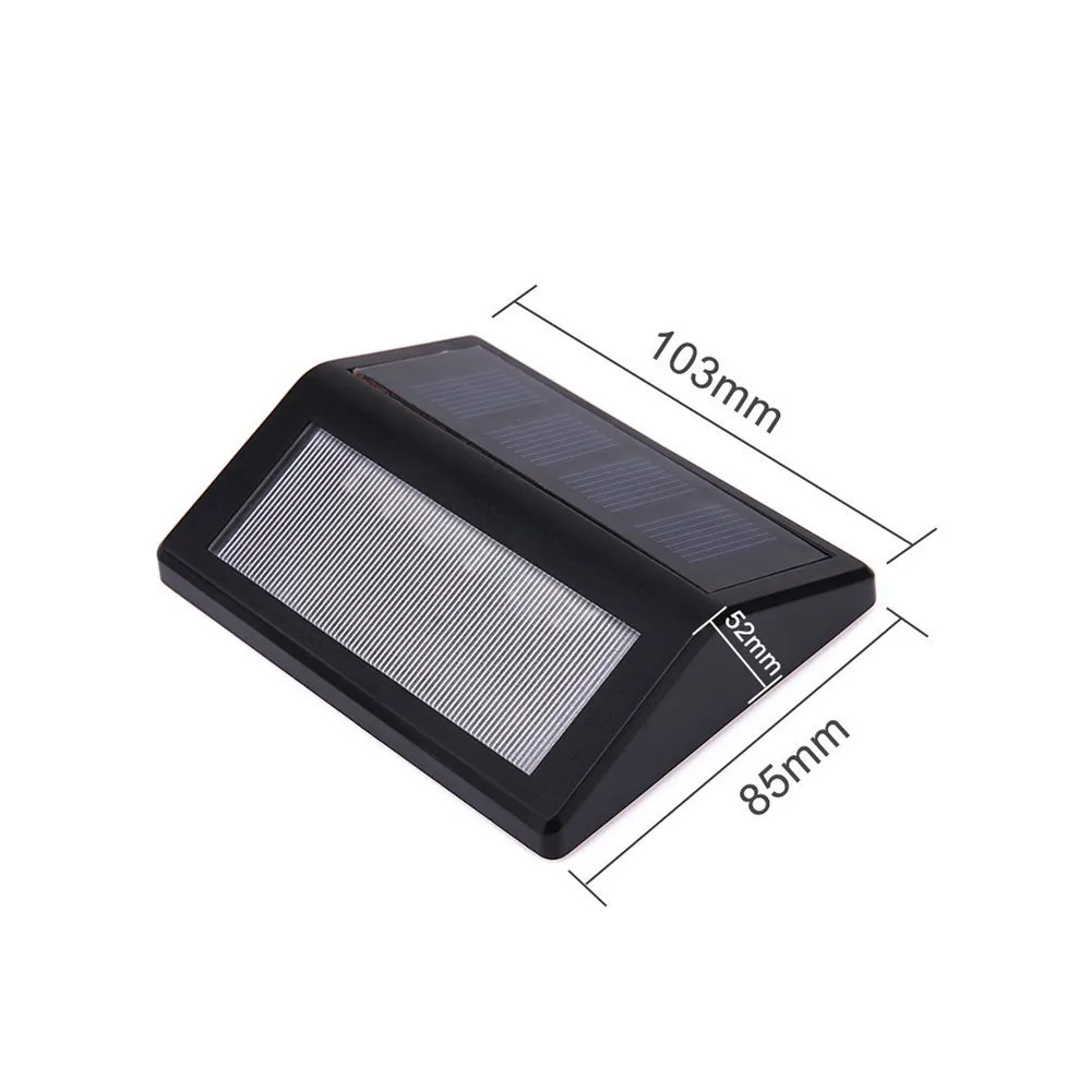 LED Solar Lamp Waterproof 6 LED Solar Power PIR Motion Sensor Wall Light Outdoor Garden Stairs Solar Optically controlled Lamp