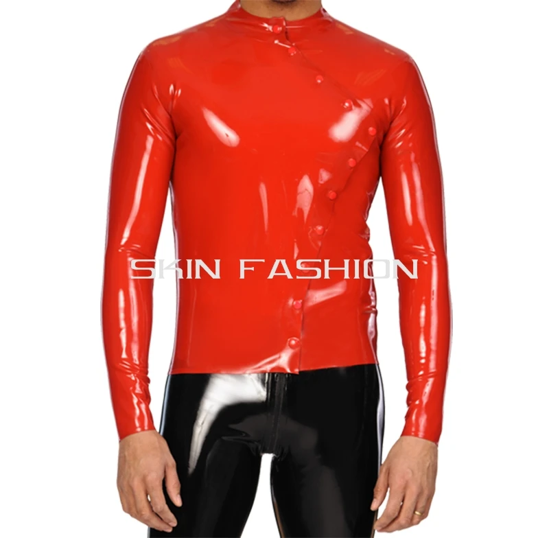 tops latex T shirt|Sexy Costumes 